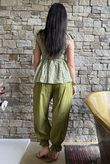 Nonni Gingham Bandeau Cami Olive